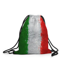 Рюкзак-мешок 3D с принтом Италия в Кировске, 100% полиэстер | плотность ткани — 200 г/м2, размер — 35 х 45 см; лямки — толстые шнурки, застежка на шнуровке, без карманов и подкладки | country | italy | государство | италия | страна | флаг | флаги