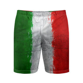Мужские шорты 3D спортивные с принтом Италия в Кировске,  |  | country | italy | государство | италия | страна | флаг | флаги