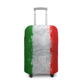 Чехол для чемодана 3D с принтом Италия в Кировске, 86% полиэфир, 14% спандекс | двустороннее нанесение принта, прорези для ручек и колес | country | italy | государство | италия | страна | флаг | флаги