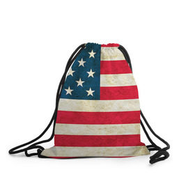 Рюкзак-мешок 3D с принтом США в Кировске, 100% полиэстер | плотность ткани — 200 г/м2, размер — 35 х 45 см; лямки — толстые шнурки, застежка на шнуровке, без карманов и подкладки | country | usa | америка | государство | соединённые штаты америки | страна | флаг | флаги | штаты