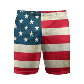 Мужские шорты 3D спортивные с принтом США в Кировске,  |  | country | usa | америка | государство | соединённые штаты америки | страна | флаг | флаги | штаты