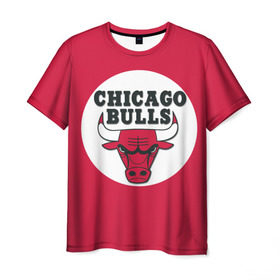 Мужская футболка 3D с принтом BULLS в Кировске, 100% полиэфир | прямой крой, круглый вырез горловины, длина до линии бедер | chicago bulls | чикаго буллс