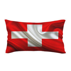 Подушка 3D антистресс с принтом Швейцария в Кировске, наволочка — 100% полиэстер, наполнитель — вспененный полистирол | состоит из подушки и наволочки на молнии | альпы | гордость | флаг