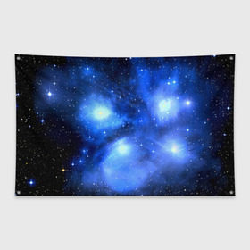 Флаг-баннер с принтом Космос в Кировске, 100% полиэстер | размер 67 х 109 см, плотность ткани — 95 г/м2; по краям флага есть четыре люверса для крепления | вселенная | галактика | звезды | планеты | туманность