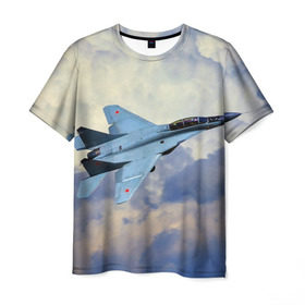 Мужская футболка 3D с принтом Авиация в Кировске, 100% полиэфир | прямой крой, круглый вырез горловины, длина до линии бедер | авиация | крылья | небо | полет | самолет
