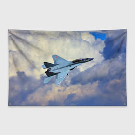 Флаг-баннер с принтом Авиация в Кировске, 100% полиэстер | размер 67 х 109 см, плотность ткани — 95 г/м2; по краям флага есть четыре люверса для крепления | авиация | крылья | небо | полет | самолет
