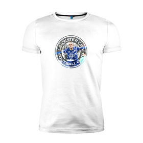 Мужская футболка премиум с принтом Leicester Vardy в Кировске, 92% хлопок, 8% лайкра | приталенный силуэт, круглый вырез ворота, длина до линии бедра, короткий рукав | city | club | football | leicester | lester | апл | лестер | сити