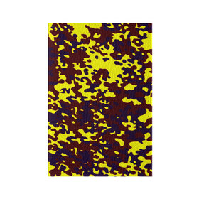 Обложка для паспорта матовая кожа с принтом Полевой(пиксели) в Кировске, натуральная матовая кожа | размер 19,3 х 13,7 см; прозрачные пластиковые крепления | camo | камо | камуфляж | цветной | яркий