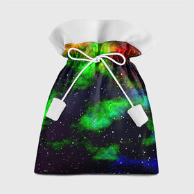 Подарочный 3D мешок с принтом Grunge в Кировске, 100% полиэстер | Размер: 29*39 см | Тематика изображения на принте: звезды | космос | разноцветный | туманность