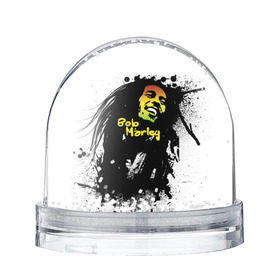 Снежный шар с принтом Bob Marley в Кировске, Пластик | Изображение внутри шара печатается на глянцевой фотобумаге с двух сторон | bob marley | боб марли | музыка | регги | ямайка