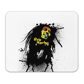 Коврик прямоугольный с принтом Bob Marley в Кировске, натуральный каучук | размер 230 х 185 мм; запечатка лицевой стороны | Тематика изображения на принте: bob marley | боб марли | музыка | регги | ямайка
