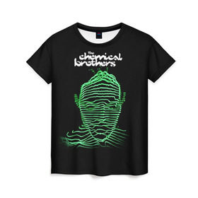 Женская футболка 3D с принтом Chemical Brothers в Кировске, 100% полиэфир ( синтетическое хлопкоподобное полотно) | прямой крой, круглый вырез горловины, длина до линии бедер | big beat | chemical brothers | биг бит | бигбит | кемикал бразерс | электронная | электронная музыка