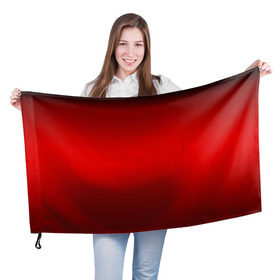 Флаг 3D с принтом Hot-Rod в Кировске, 100% полиэстер | плотность ткани — 95 г/м2, размер — 67 х 109 см. Принт наносится с одной стороны | градиент | красный