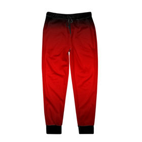 Мужские брюки 3D с принтом Hot-Rod в Кировске, 100% полиэстер | манжеты по низу, эластичный пояс регулируется шнурком, по бокам два кармана без застежек, внутренняя часть кармана из мелкой сетки | градиент | красный