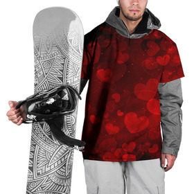 Накидка на куртку 3D с принтом Сердечко в Кировске, 100% полиэстер |  | 14 февраля | красная | любовь | сердце