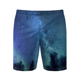 Мужские шорты 3D спортивные с принтом Космос в Кировске,  |  | space | галактика | звёзды | космос | небо | ночное небо | ночь | северное сияние