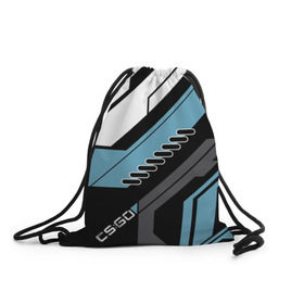 Рюкзак-мешок 3D с принтом cs:go - Vulcan Style (Вулкан) в Кировске, 100% полиэстер | плотность ткани — 200 г/м2, размер — 35 х 45 см; лямки — толстые шнурки, застежка на шнуровке, без карманов и подкладки | cs | csgo | go | vulcan | кс