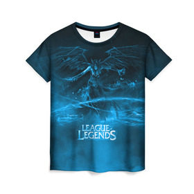 Женская футболка 3D с принтом League of legends в Кировске, 100% полиэфир ( синтетическое хлопкоподобное полотно) | прямой крой, круглый вырез горловины, длина до линии бедер | league of legends | лига легенд