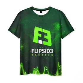 Мужская футболка 3D с принтом flipsid3 2 в Кировске, 100% полиэфир | прямой крой, круглый вырез горловины, длина до линии бедер | flipsid