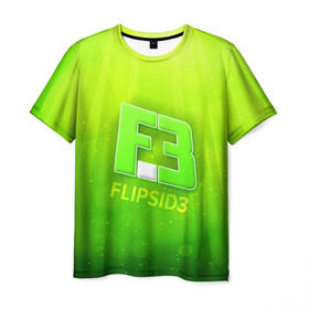 Мужская футболка 3D с принтом flipsid3 3 в Кировске, 100% полиэфир | прямой крой, круглый вырез горловины, длина до линии бедер | Тематика изображения на принте: flipsid