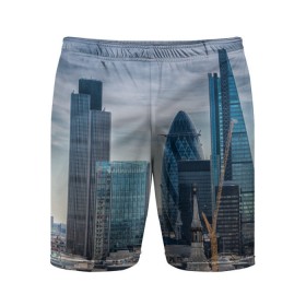 Мужские шорты 3D спортивные с принтом London в Кировске,  |  | england | europe | london | англия | великобритания | высотки | королева | лондон | мегаполис | туризм