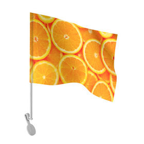 Флаг для автомобиля с принтом Апельсины в Кировске, 100% полиэстер | Размер: 30*21 см | апельсин | долька | цитрус