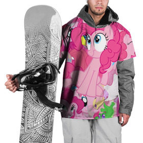 Накидка на куртку 3D с принтом Pinky Pie в Кировске, 100% полиэстер |  | my little pony | луна | пинки пай | пони | рарити | рейнбоу дэш | селестия | сумеречная искорка | флаттершай | эплджек