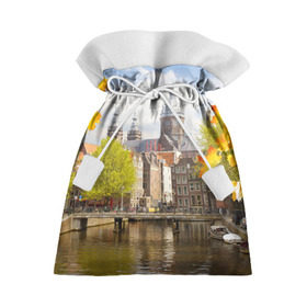 Подарочный 3D мешок с принтом Amsterdam в Кировске, 100% полиэстер | Размер: 29*39 см | нидерланды | пейзаж