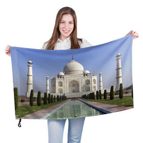 Флаг 3D с принтом Индия в Кировске, 100% полиэстер | плотность ткани — 95 г/м2, размер — 67 х 109 см. Принт наносится с одной стороны | goa | india | mumbai | new delhi | taj mahal | гоа | индия | каникулы | мавзолей | мечеть | мумбай | нью дели | отдых | отпуск | приключения | тадж махал | туризм