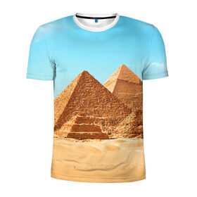 Мужская футболка 3D спортивная с принтом Египет в Кировске, 100% полиэстер с улучшенными характеристиками | приталенный силуэт, круглая горловина, широкие плечи, сужается к линии бедра | africa | cairo | egypt | африка | верблюд | дайвинг | египет | жара | зной | каир | каникулы | отдых | отпуск | песок | пирамида хеопса | пирамиды | пустыня | солнце | туризм | хургада