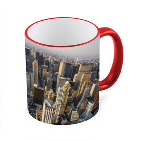 Кружка 3D с принтом New York в Кировске, керамика | ёмкость 330 мл | Тематика изображения на принте: america | new york | usa | америка | высотки | мегаполис | нью йорк | столица мира | сша | штаты