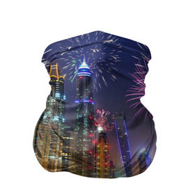 Бандана-труба 3D с принтом Салют в Дубае в Кировске, 100% полиэстер, ткань с особыми свойствами — Activecool | плотность 150‒180 г/м2; хорошо тянется, но сохраняет форму | dubai | абу даби | арабские эмираты | ближний восток | богатство | бурдж халифа | дубай | изобилие | каникулы | мегаполис | нефть | оаэ | отпуск | персидский залив | праздник | роскошь | салют
