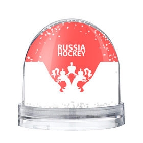 Снежный шар с принтом Russia Hockey в Кировске, Пластик | Изображение внутри шара печатается на глянцевой фотобумаге с двух сторон | hockey | ru | rus | russia | russian | россия | сборная | хоккей