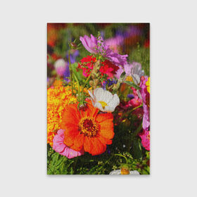 Обложка для паспорта матовая кожа с принтом Цветы в Кировске, натуральная матовая кожа | размер 19,3 х 13,7 см; прозрачные пластиковые крепления | лепесток | природа | цветок | яркая