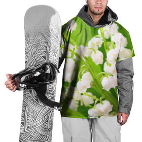 Накидка на куртку 3D с принтом Ландыши в Кировске, 100% полиэстер |  | Тематика изображения на принте: весна | ландыш | цветок