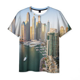 Мужская футболка 3D с принтом Dubai в Кировске, 100% полиэфир | прямой крой, круглый вырез горловины, длина до линии бедер | dubai | абу даби | арабские эмираты | ближний восток | богатство | бурдж халифа | дубай | изобилие | каникулы | мегаполис | нефть | оаэ | отпуск | персидский залив | роскошь | технологии | туризм | шейхи