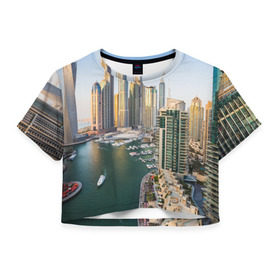 Женская футболка 3D укороченная с принтом Dubai в Кировске, 100% полиэстер | круглая горловина, длина футболки до линии талии, рукава с отворотами | dubai | абу даби | арабские эмираты | ближний восток | богатство | бурдж халифа | дубай | изобилие | каникулы | мегаполис | нефть | оаэ | отпуск | персидский залив | роскошь | технологии | туризм | шейхи