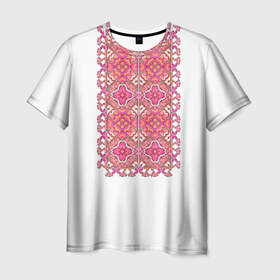Мужская футболка 3D с принтом Вышивка 5 в Кировске, 100% полиэфир | прямой крой, круглый вырез горловины, длина до линии бедер | ukraine | вышивка | украина