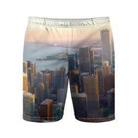 Мужские шорты 3D спортивные с принтом Нью-Йорк в Кировске,  |  | america | new york | usa | америка | высотки | мегаполис | нью йорк | столица мира | сша | штаты