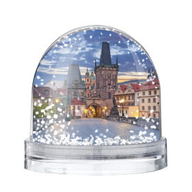 Снежный шар с принтом Прага в Кировске, Пластик | Изображение внутри шара печатается на глянцевой фотобумаге с двух сторон | czech republic | europe | prague | европа | ес | каникулы | мосты | отпуск | прага | туризм | хоккей | чехия