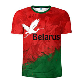 Мужская футболка 3D спортивная с принтом Belarus 2 в Кировске, 100% полиэстер с улучшенными характеристиками | приталенный силуэт, круглая горловина, широкие плечи, сужается к линии бедра | belarus | беларусь