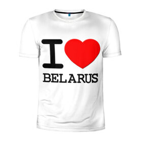 Мужская футболка 3D спортивная с принтом Люблю Беларусь 3 в Кировске, 100% полиэстер с улучшенными характеристиками | приталенный силуэт, круглая горловина, широкие плечи, сужается к линии бедра | belarus | love | беларусь | люблю