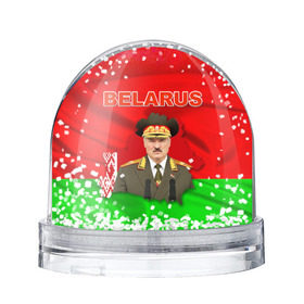 Снежный шар с принтом Belarus 17 в Кировске, Пластик | Изображение внутри шара печатается на глянцевой фотобумаге с двух сторон | belarus | беларусь | лукашенко | президент