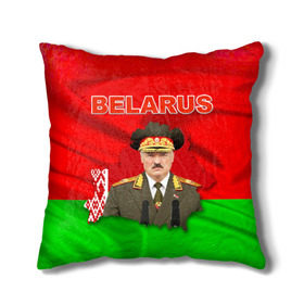 Подушка 3D с принтом Belarus 17 в Кировске, наволочка – 100% полиэстер, наполнитель – холлофайбер (легкий наполнитель, не вызывает аллергию). | состоит из подушки и наволочки. Наволочка на молнии, легко снимается для стирки | belarus | беларусь | лукашенко | президент