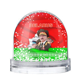 Снежный шар с принтом Belarus 18 в Кировске, Пластик | Изображение внутри шара печатается на глянцевой фотобумаге с двух сторон | belarus | беларусь | лукашенко | президент
