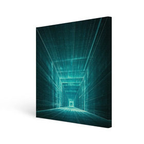 Холст квадратный с принтом Цифровой тоннель в Кировске, 100% ПВХ |  | Тематика изображения на принте: глубины сознания | интернет | коридор | матрица | оптическая иллюзия | секрет | сеть | тайна | тоннель