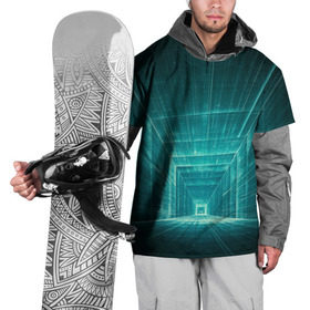 Накидка на куртку 3D с принтом Цифровой тоннель в Кировске, 100% полиэстер |  | глубины сознания | интернет | коридор | матрица | оптическая иллюзия | секрет | сеть | тайна | тоннель