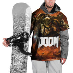 Накидка на куртку 3D с принтом Doom 4 Hell Cyberdemon в Кировске, 100% полиэстер |  | Тематика изображения на принте: cyberdemon | demon | doom | hell | дум