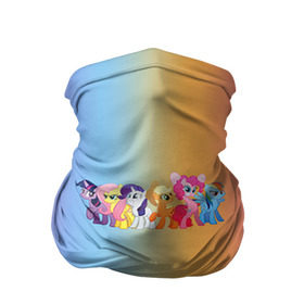 Бандана-труба 3D с принтом My little pony 1 в Кировске, 100% полиэстер, ткань с особыми свойствами — Activecool | плотность 150‒180 г/м2; хорошо тянется, но сохраняет форму | my little pony