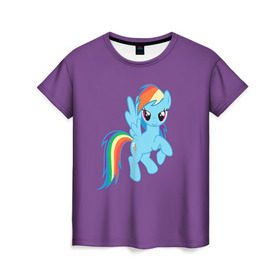 Женская футболка 3D с принтом Me little pony 5 в Кировске, 100% полиэфир ( синтетическое хлопкоподобное полотно) | прямой крой, круглый вырез горловины, длина до линии бедер | my little pony